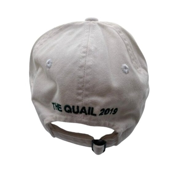 Rolex White Cotton Cap W Gold Crown Logo & The Quail 2019 Adj Strap Back Hat - Picture 3 of 7